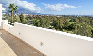 Front line golf, modern style villa for sale in Marbella - Benahavis with spectacular views to the sea, golf and mountains 39