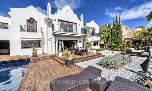 Modern renovated frontline golf villa for sale in Benahavis - Marbella 