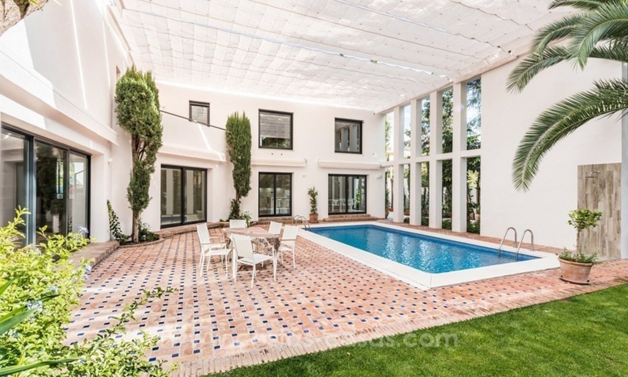 Completely refurbished contemporary style villa for sale in Nueva Andalucía, Marbella 1