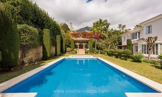 Elegant luxurious traditional style villa for sale in Sierra Blanca, the Golden Mile, Marbella 1