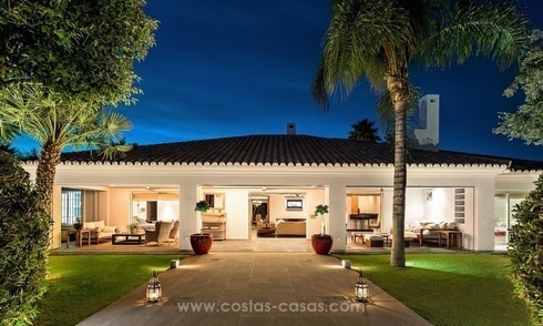 Front Line Golf Designer Villa for sale in Nueva Andalucia, Marbella 