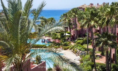 Luxury beachfront penthouse apartment for sale on the New Golden Mile between Marbella and Estepona 