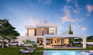 Key-ready contemporary villa with sea views and near the beach for sale between Marbella and Estepona 17598 