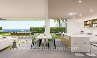 Key-ready contemporary villa with sea views and near the beach for sale between Marbella and Estepona 17602 