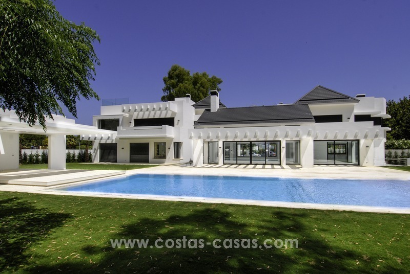 New modern beach villa for sale in Marbella