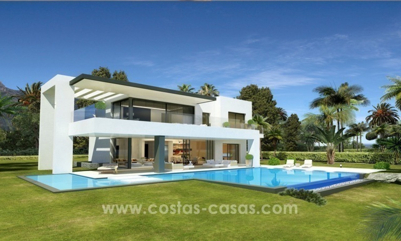 Brand New Designer Villas for sale on the Golden Mile, Marbella 1
