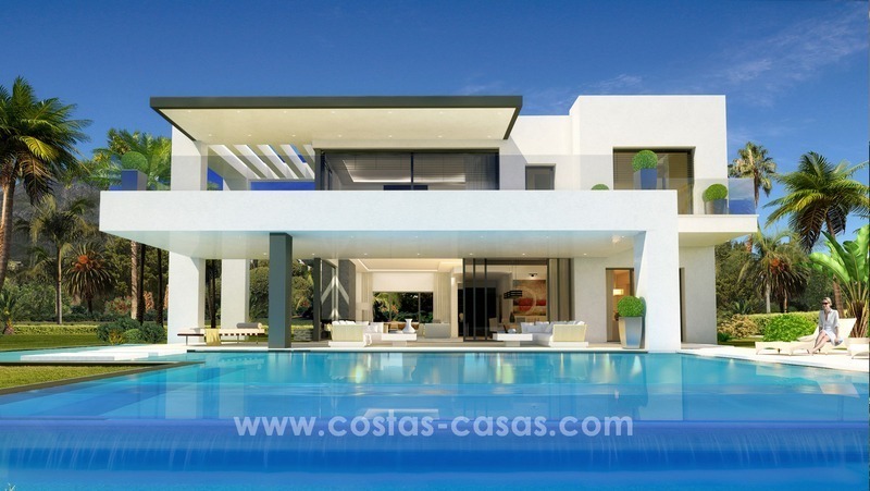 Brand New Designer Villas for sale on the Golden Mile, Marbella