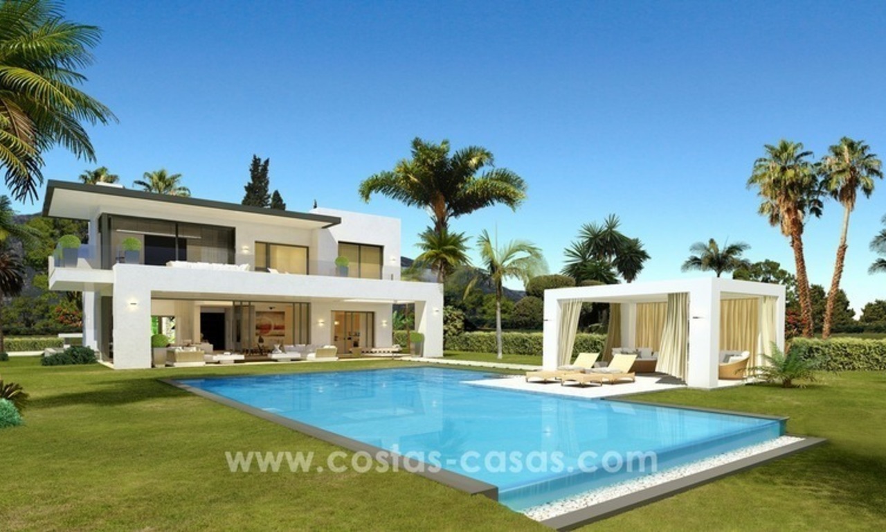 Brand New luxury contemporary Villas for sale on the Golden Mile, Marbella 0