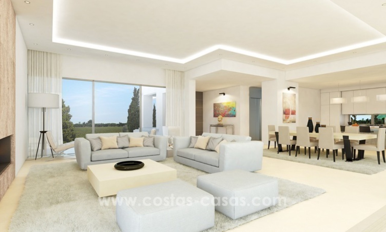 New modern luxury Villas for sale on the Golden Mile, Marbella 6