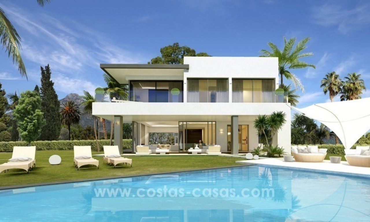 New modern luxury Villas for sale on the Golden Mile, Marbella 0