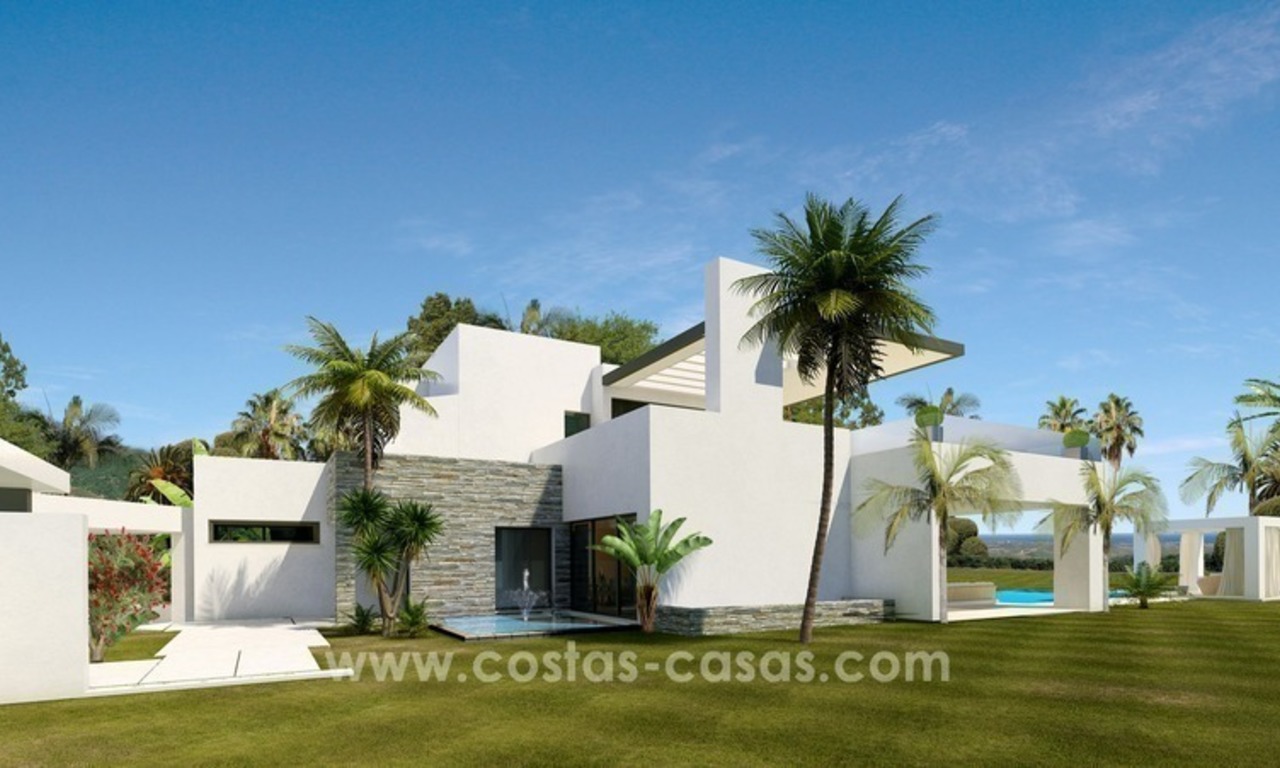 Contemporary luxury Villas for sale on the Golden Mile, Marbella 2