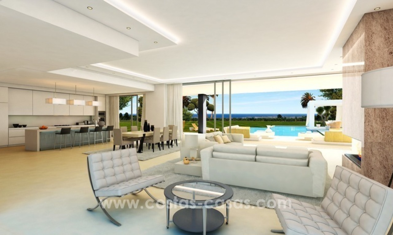 Contemporary luxury Villas for sale on the Golden Mile, Marbella 9