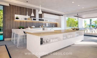 Front Line Beach Newly Constructed Contemporary Villa for sale on the New Golden Mile, Marbella - Estepona 11
