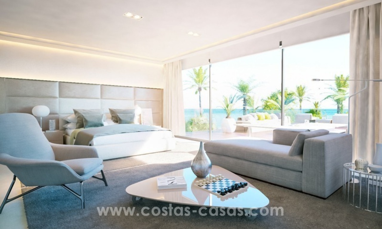 Front Line Beach Newly Constructed Contemporary Villa for sale on the New Golden Mile, Marbella - Estepona 12