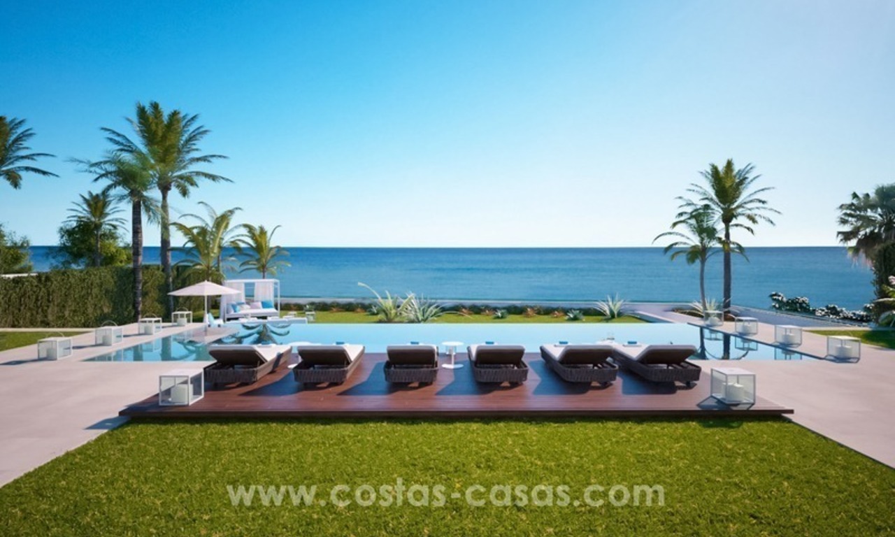 Front Line Beach Newly Constructed Contemporary Villa for sale on the New Golden Mile, Marbella - Estepona 8