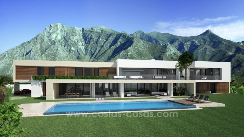 Modern newly built contemporary villa for sale on the Golden Mile, Sierra Blanca, Marbella