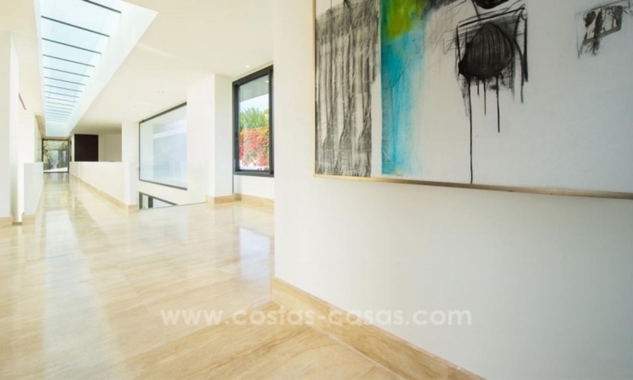 Modern newly built contemporary villa for sale on the Golden Mile, Sierra Blanca, Marbella 13
