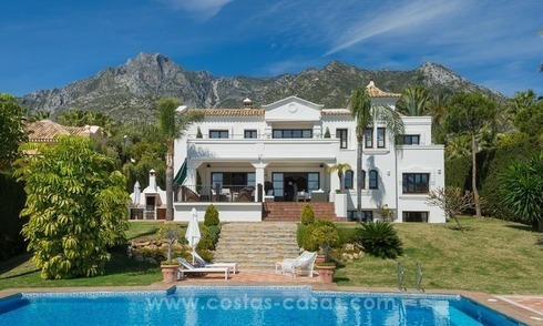 For sale in Marbella: Superb Sierra Blanca Villa with Guest Villa & Tennis Court 
