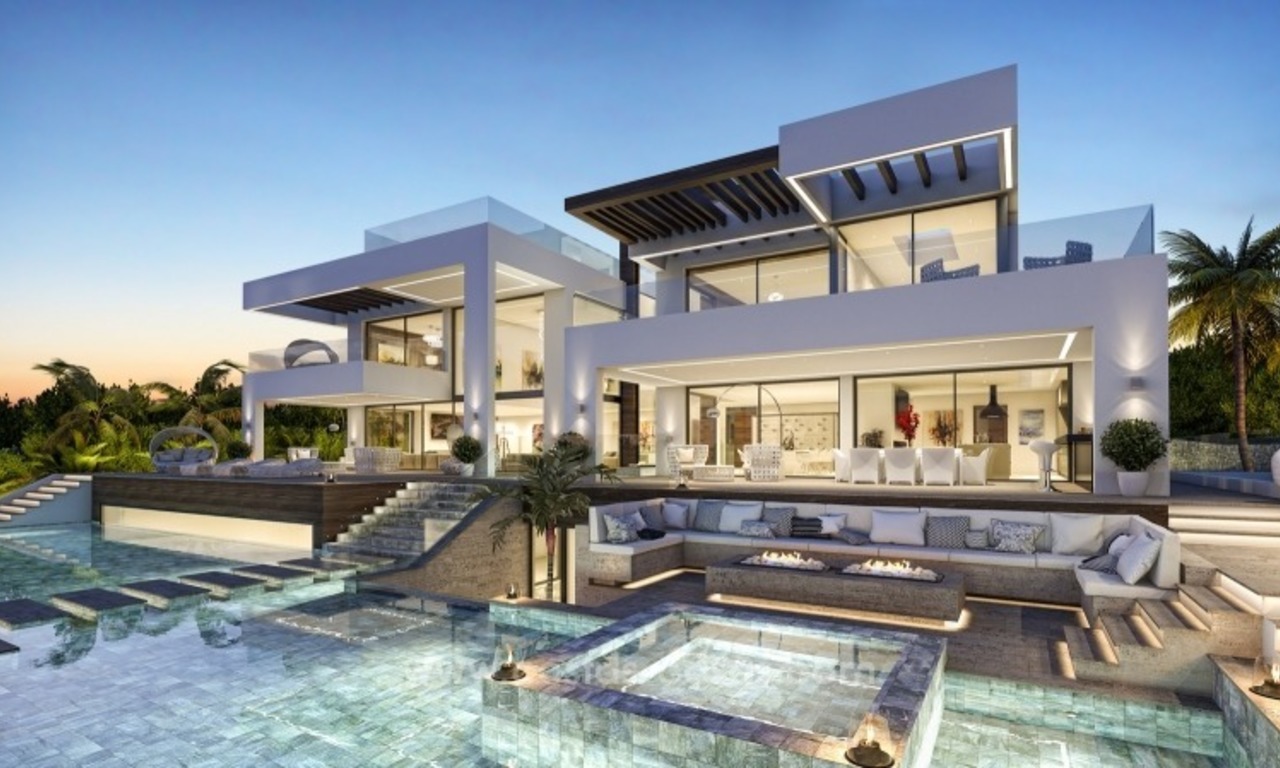 Contemporary villa with tennis court for sale in the heart of the Golf Valley, Nueva Andalucía, Marbella 3