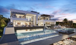 Contemporary villa with tennis court for sale in the heart of the Golf Valley, Nueva Andalucía, Marbella 1