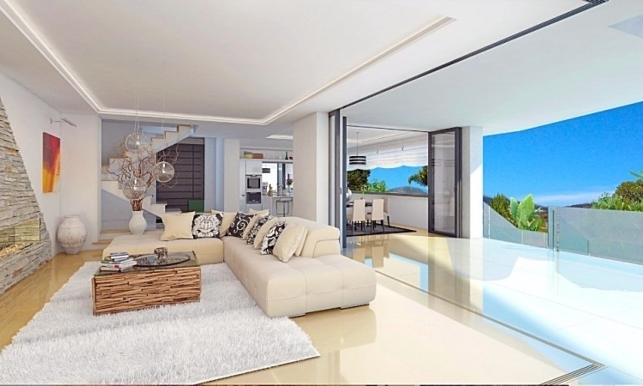 Bargain modern new villa with sea views for sale in Benahavis - Marbella 2