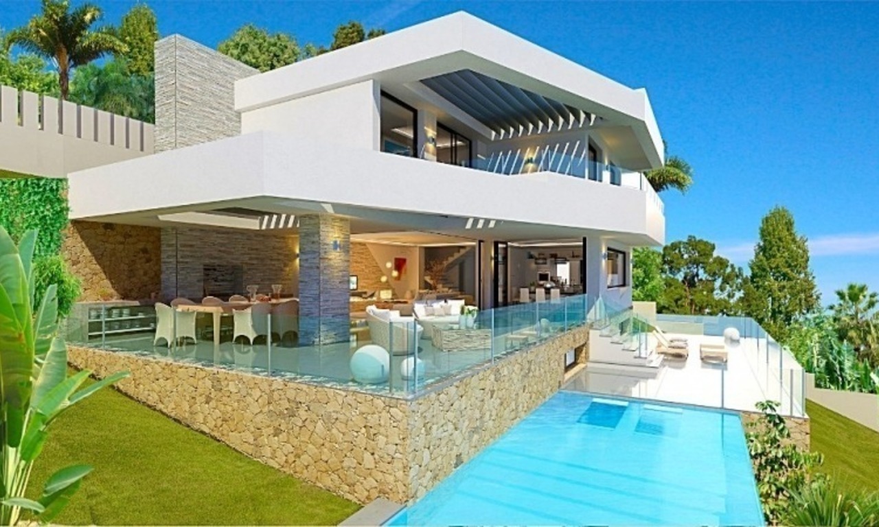 Bargain modern new villa with sea views for sale in Benahavis - Marbella 1