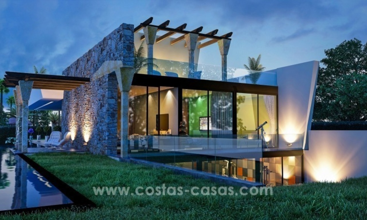 New designer villas, next to the golf course in Nueva Andalucía, Marbella 1