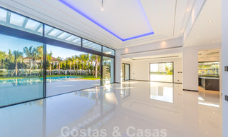 Modern designer Beach Side and golf villas for sale in Guadalmina, Marbella. Ready to move in. 29012 