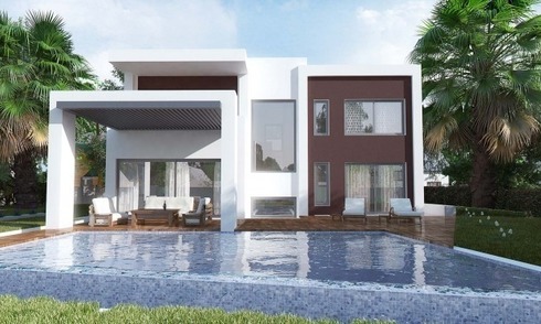 Modern New Villas for sale in gated community in the area of Marbella – Benahavis – Estepona 