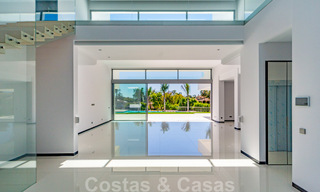 Modern second line Beach designer villa for sale in Guadalmin Baja, Marbella 29025 