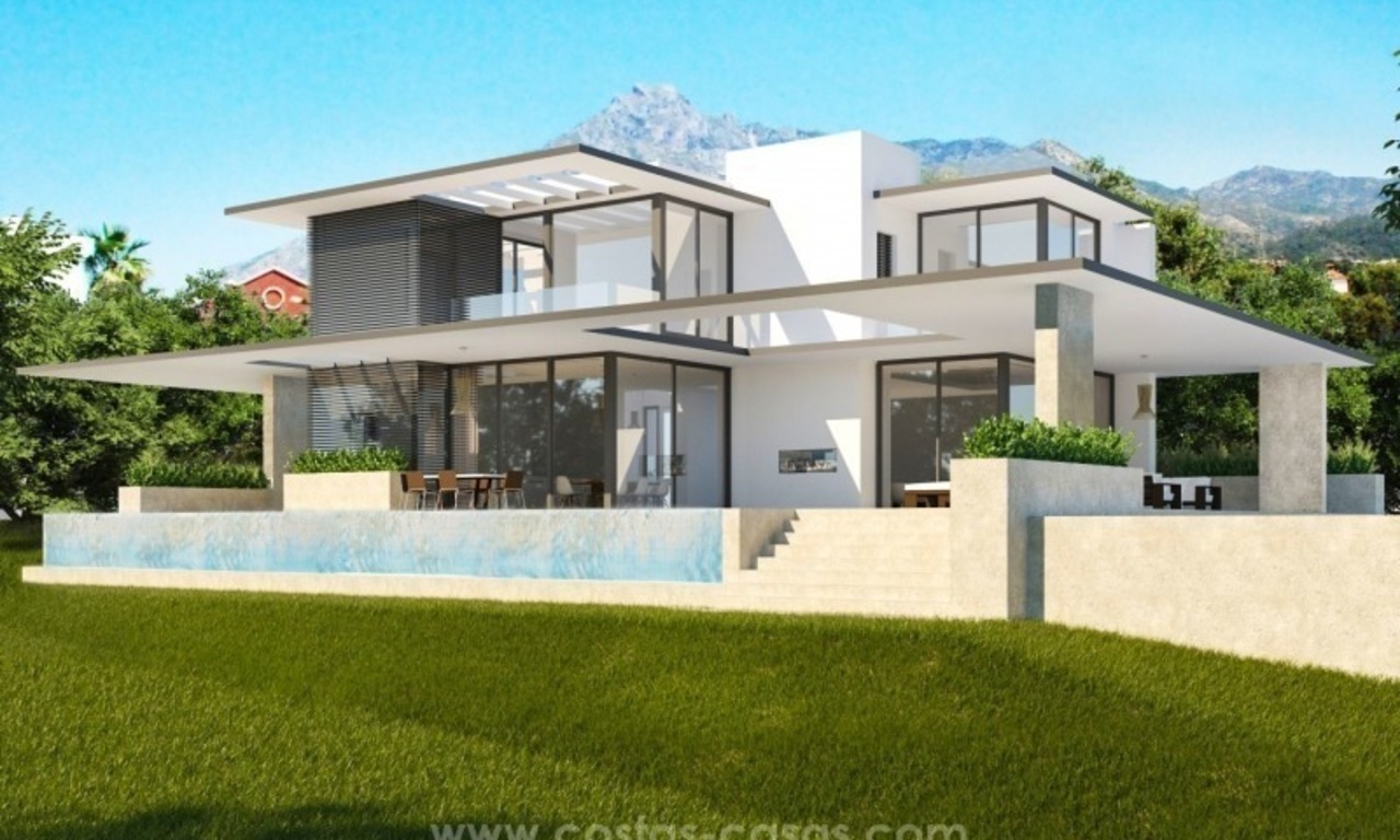 2 Brand new modern villas for sale on the Golden Mile, Marbella 0