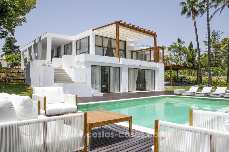 Renovated Modern villa for sale on the Golden Mile, Marbella