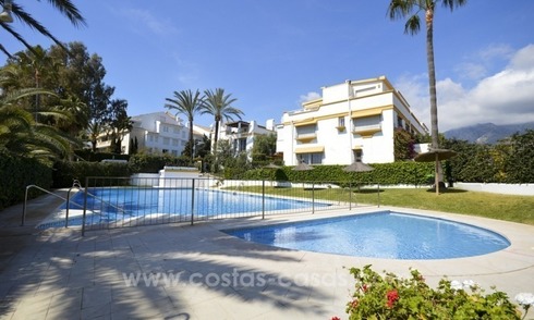 Beachside Townhouse for sale on the Golden Mile, Marbella 
