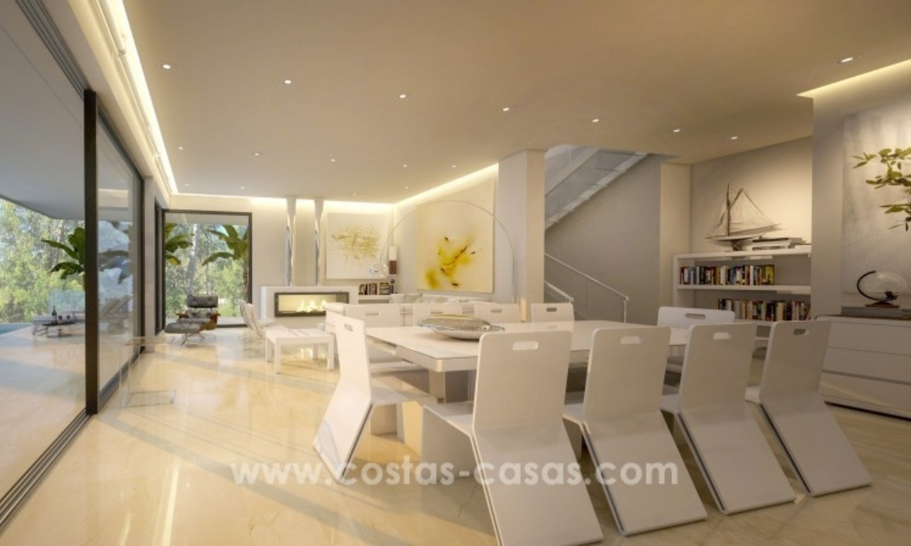 Modern contemporary new villa for sale with sea views in Estepona 5