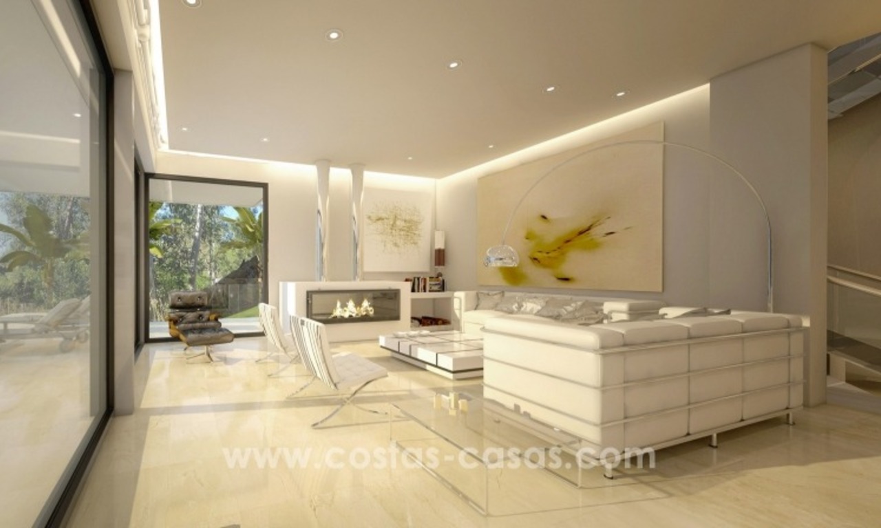 Modern contemporary new villa for sale with sea views in Estepona 6