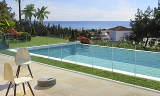 Modern contemporary new villa for sale with sea views in Estepona 1