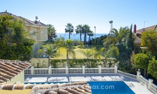 Immaculate second line beach villa for sale with sea views in Marbella East 32