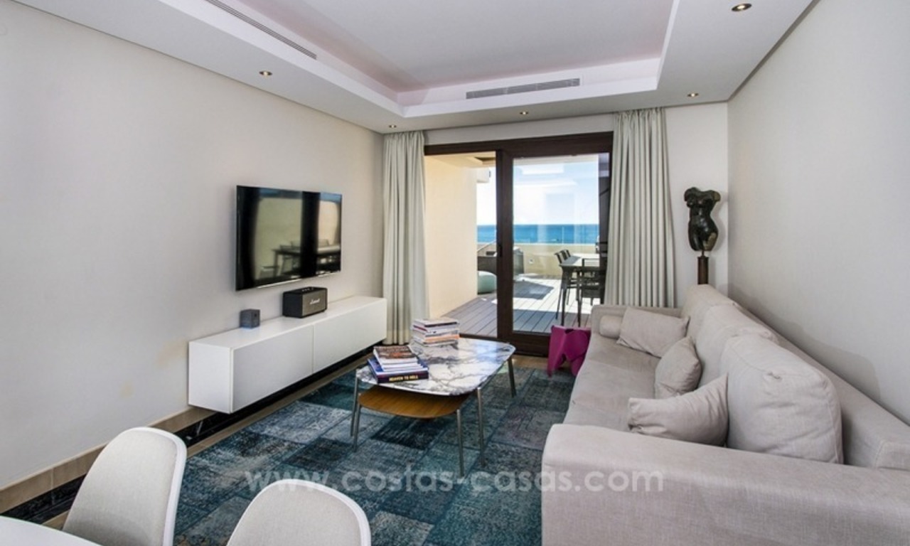 Modern Frontline Beach Penthouse apartment for sale on the New Golden Mile, Marbella - Estepona 3