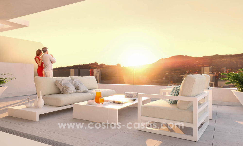 Ready to move in modern designer golf apartments for sale in luxurious grounds between Marbella and Estepona 23733
