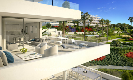 Ready to move in modern designer golf apartments for sale in luxurious grounds between Marbella and Estepona 23741