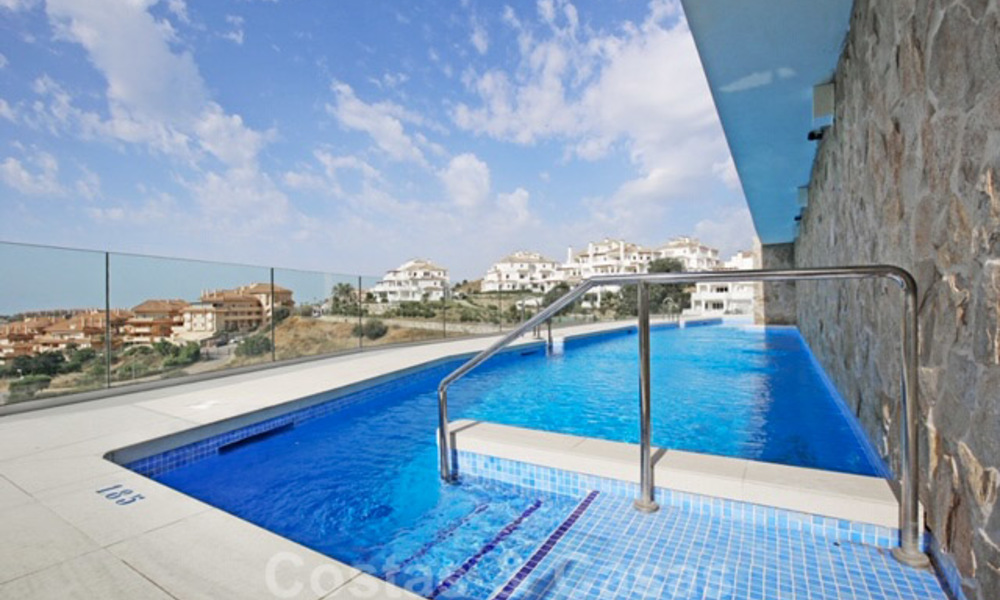 Modern design apartments with private pool for sale in boutique complex in Nueva Andalucia in Marbella 28746