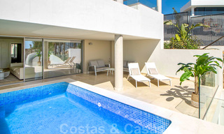 Modern design apartments with private pool for sale in boutique complex in Nueva Andalucia in Marbella 28760 