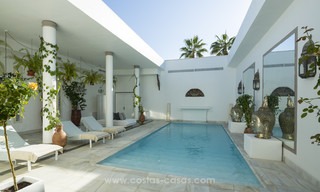 Frontline beach Balinese style villa for sale in the East of Marbella 13199 