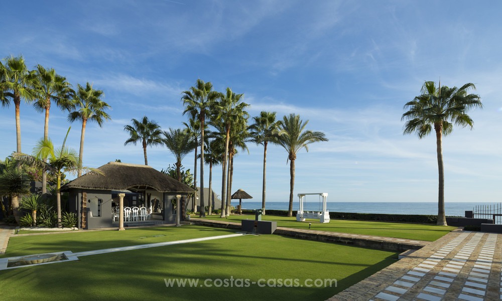 Frontline beach Balinese style villa for sale in the East of Marbella 13224