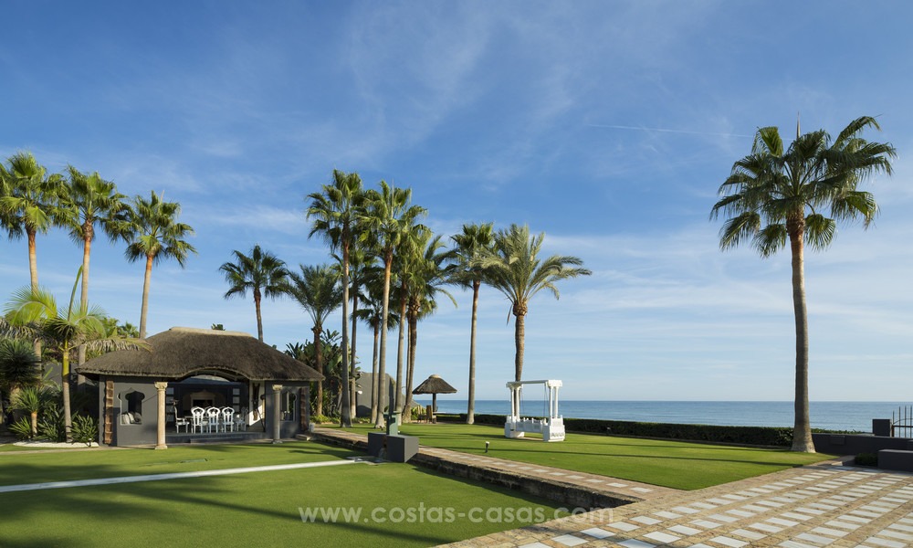 Frontline beach Balinese style villa for sale in the East of Marbella 13225
