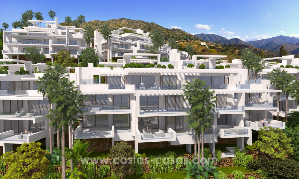 Modern luxury apartments for sale with sea view at a few minutes’ drive from Marbella center 4672