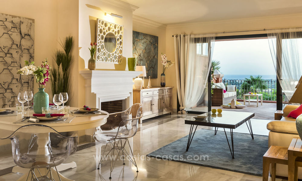 Spacious luxury apartments for sale in Benahavis - Marbella with beautiful sea views. LAST UNIT WITH DISCOUNT! 5046