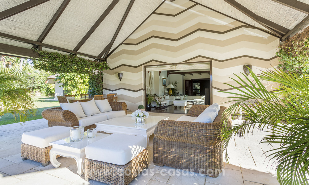 Exclusive Contemporary villa with Asian features for sale, frontline golf in a gated community in Marbella 17415