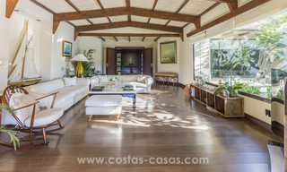 Exclusive Contemporary villa with Asian features for sale, frontline golf in a gated community in Marbella 17421 