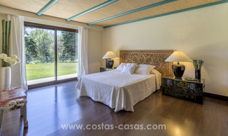 Exclusive Contemporary villa with Asian features for sale, frontline golf in a gated community in Marbella 17424 